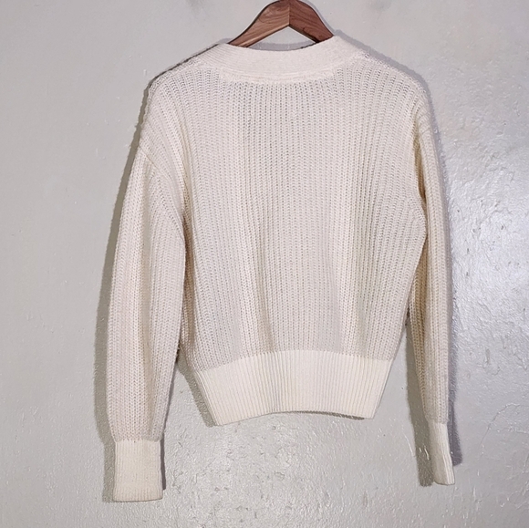 Scotch And Soda Cream Button-Up Women's Sweater - Picture 2 of 8